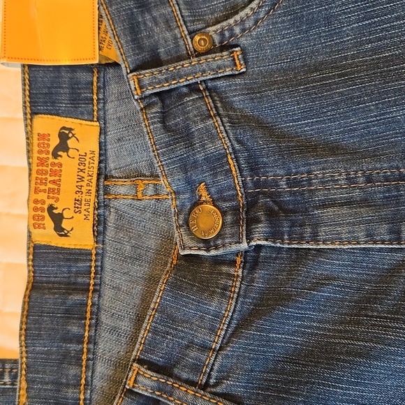 ROSS THOMSON JEANS Men's Size 34x 30 Western Denim Jeans Pants Brand New - Picture 3 of 7